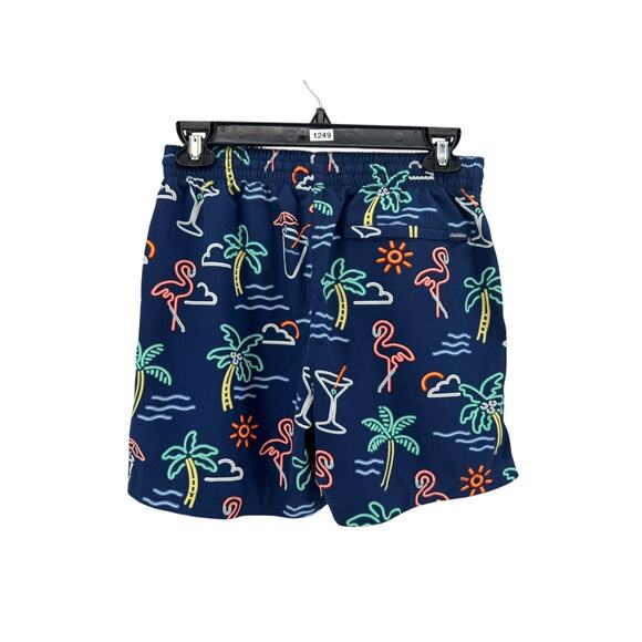 Chubbies Men's Navy Graphic The Neon Lights Swim Trunks Size Small Inseam 5.5 - Picture 3 of 4